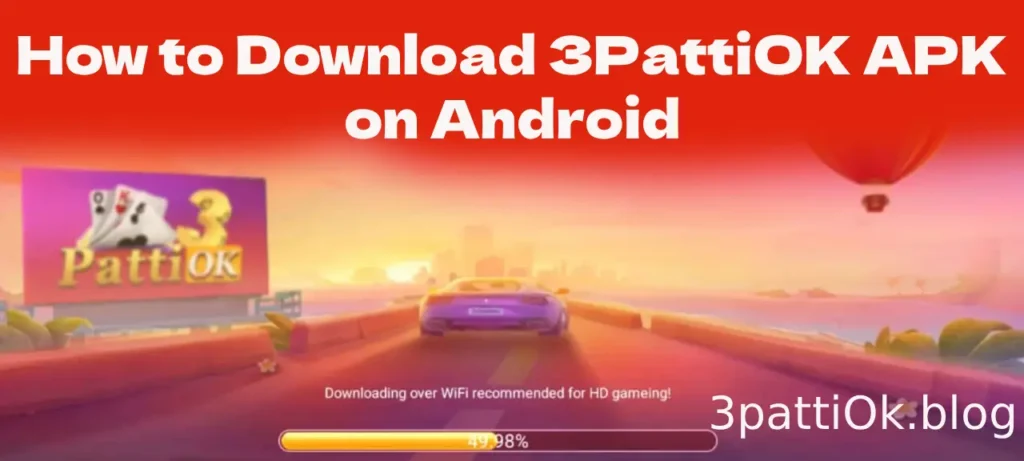 Online Teen Patti gameplay inside 3PattiOK Android game app