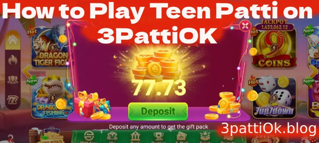 Top features of 3PattiOK game including easy login and smooth gameplay